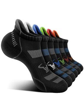 Low Cut Athletic Socks Cushioned Compression Breathable Moisture Wicking